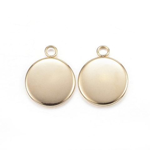 Cabochon setting 8 mm pendant 1 pcs gold colour Cabochon setting 8 mm pendant 1 pcs gold colour