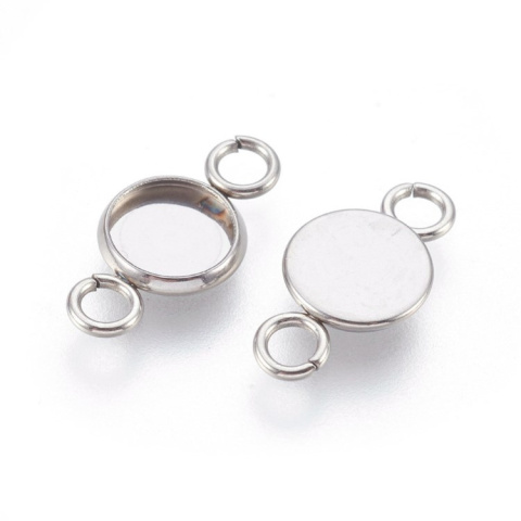 Cabochon base 6 mm connector 1 pc. Cabochon base 6 mm connector 1 pc.