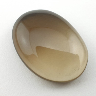 Smoky quartz cabochon 23x17 mm no. 26