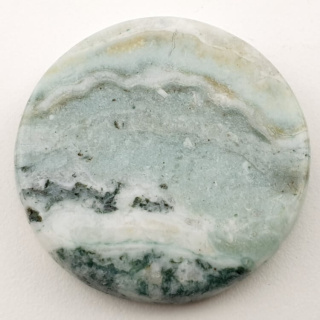 Saturn chalcedony cabochon fi 32 mm no. 17