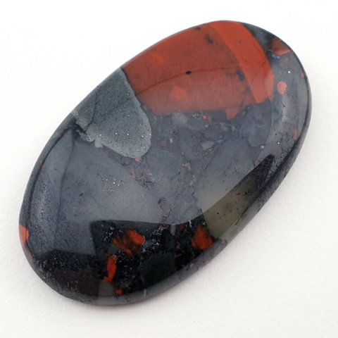African bloodstone cabochon 40x24 mm no 27 African bloodstone cabochon 40x24 mm no 27