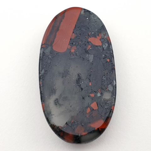 African bloodstone cabochon 41x22 mm no 3 African bloodstone cabochon 41x22 mm no 3