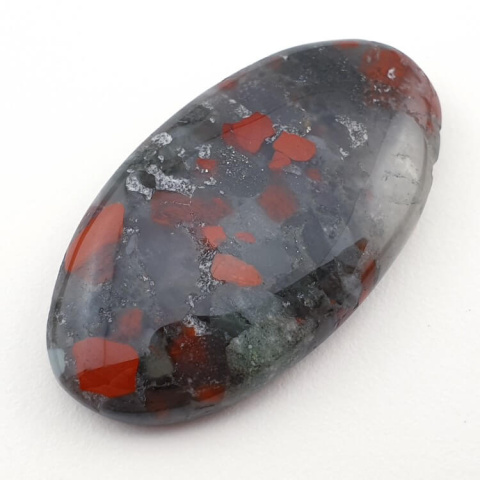 African bloodstone cabochon 41x23 mm no. 7 African bloodstone cabochon 41x23 mm no. 7