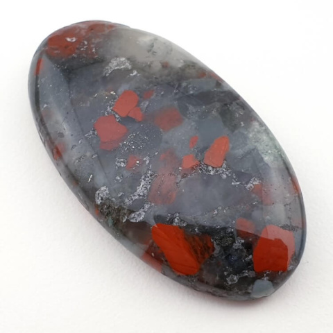 African bloodstone cabochon 41x23 mm no. 7 African bloodstone cabochon 41x23 mm no. 7