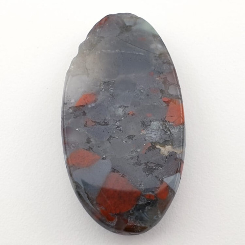 African bloodstone cabochon 41x23 mm no. 7 African bloodstone cabochon 41x23 mm no. 7