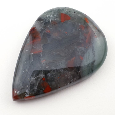African bloodstone cabochon 41x29 mm no. 11 African bloodstone cabochon 41x29 mm no. 11