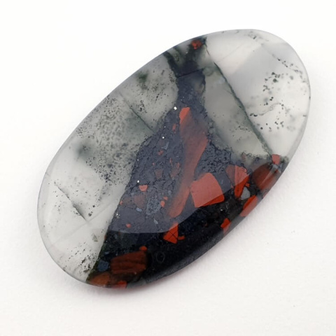 African heliotrope cabochon 42x24 mm no 10 African heliotrope cabochon 42x24 mm no 10