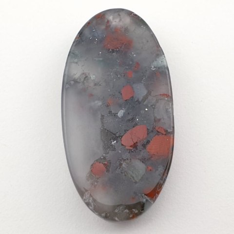 African bloodstone cabochon 44x22 mm no. 16 African bloodstone cabochon 44x22 mm no. 16