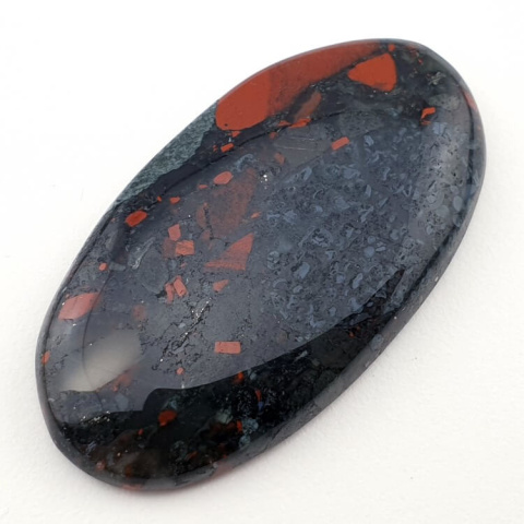African bloodstone cabochon 45x24 mm no. 2 African bloodstone cabochon 45x24 mm no. 2