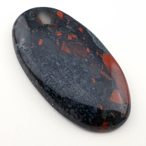 African bloodstone cabochon 45x24 mm no. 2 African bloodstone cabochon 45x24 mm no. 2