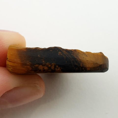 Tiger's eye cabochon raw 30x28 mm no. 13 Tiger's eye cabochon raw 30x28 mm no. 13