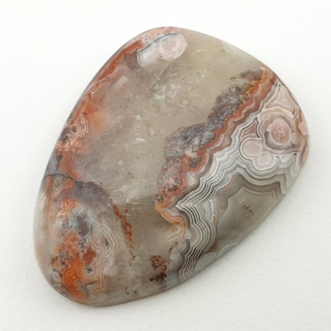Lace agate cabochon 34x25 mm no. 132 Lace agate cabochon 34x25 mm no. 132