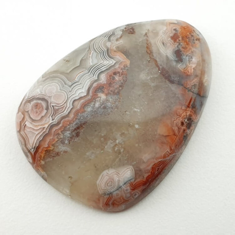 Lace agate cabochon 34x25 mm no. 132 Lace agate cabochon 34x25 mm no. 132