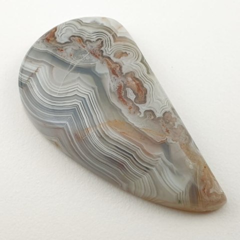 Lace agate cabochon 35x19 mm no. 156 Lace agate cabochon 35x19 mm no. 156