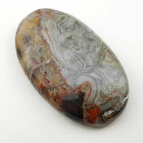 Crazy lace agate cabochon 37x22 mm no. 121 Crazy lace agate cabochon 37x22 mm no. 121
