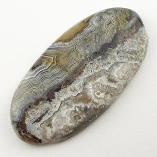 Lace agate cabochon 38x19 mm no 116