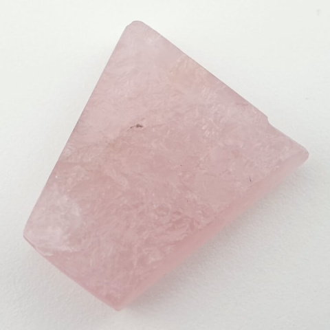 Pink quartz raw cabochon 28x26 mm no 37