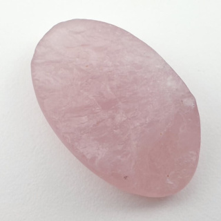 Pink quartz raw cabochon 31x19 mm no 21