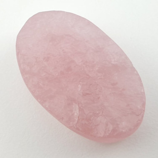 Pink quartz raw cabochon 32x20 mm no 30