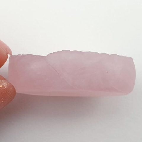 Pink quartz raw cabochon 32x20 mm no 30 Pink quartz raw cabochon 32x20 mm no 30