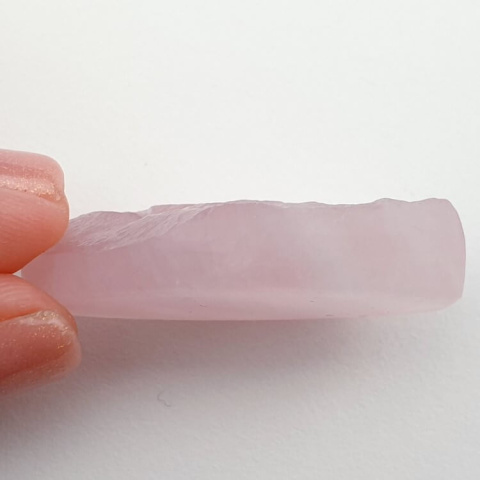 Pink quartz raw cabochon 38x22 mm no 9 Pink quartz raw cabochon 38x22 mm no 9