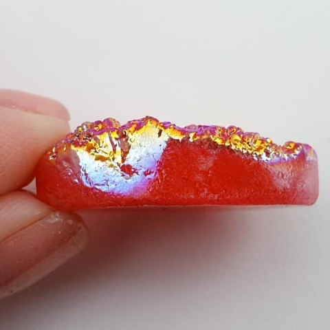 Kwarc tytanowy kaboszon 30x22 mm nr 44 Kwarc tytanowy kaboszon 30x22 mm nr 44