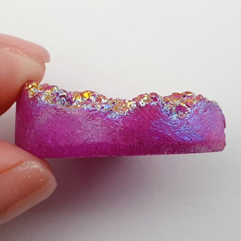 Titanium quartz cabochon 31x24 mm no 27 Titanium quartz cabochon 31x24 mm no 27