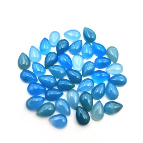 Chalcedony blue cabochon teardrop 12x8 mm 1 pcs Chalcedony blue cabochon teardrop 12x8 mm 1 pcs