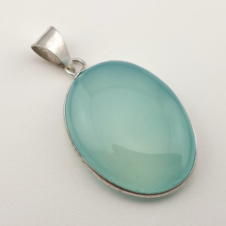 Blue onyx pendant 33x26 mm no 41
