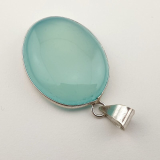 Blue onyx pendant 33x26 mm no 41