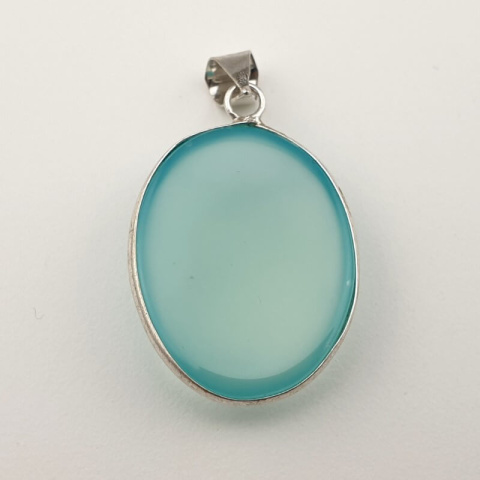 Blue onyx pendant 33x26 mm no 41 Blue onyx pendant 33x26 mm no 41