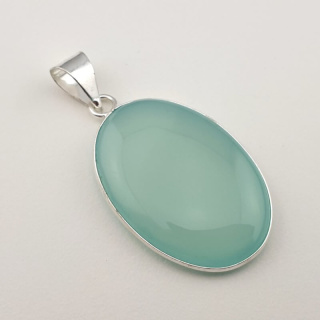 Blue onyx pendant 34x24 mm no. 43