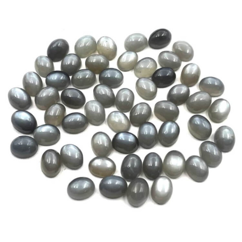 Moonstone grey cabochon 8x6 mm 1 pcs Moonstone grey cabochon 8x6 mm 1 pcs