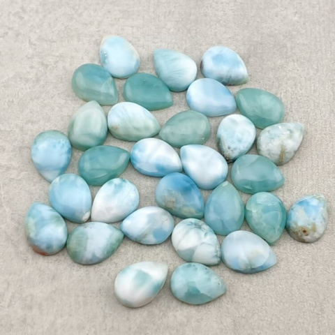 Larimar kaboszon łezka 14x10 mm 1 szt Larimar kaboszon łezka 14x10 mm 1 szt