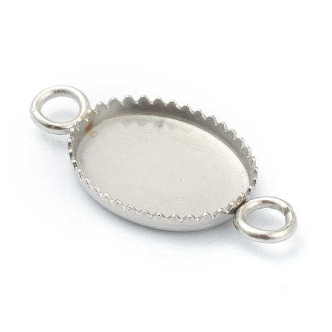 Cabochon setting 10x8 mm connector 1 pc. Cabochon setting 10x8 mm connector 1 pc.