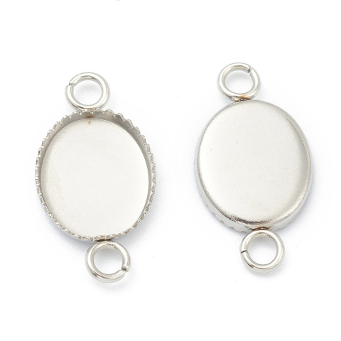 Cabochon setting 10x8 mm connector 1 pc. Cabochon setting 10x8 mm connector 1 pc.