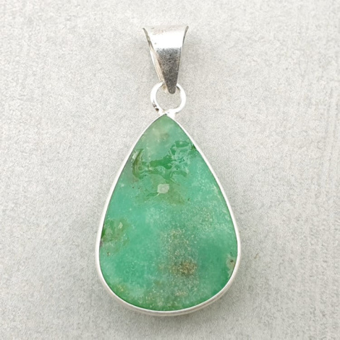 Chrysoprase pendant 28x20 mm no. 44 Chrysoprase pendant 28x20 mm no. 44