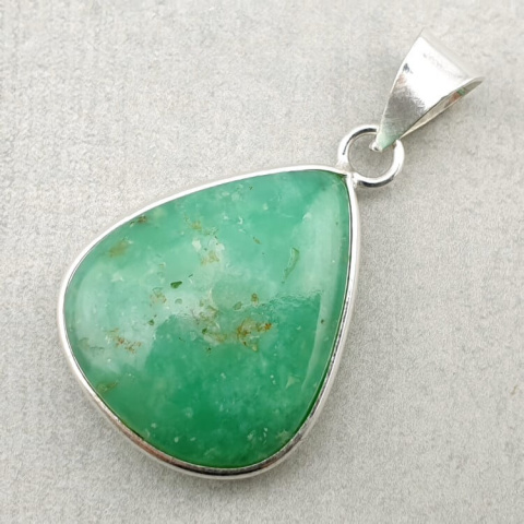 Chrysoprase pendant 28x23 mm no. 58 Chrysoprase pendant 28x23 mm no. 58
