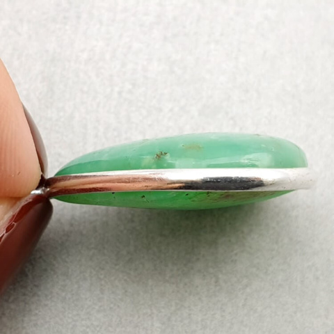 Chrysoprase pendant 28x23 mm no. 58 Chrysoprase pendant 28x23 mm no. 58