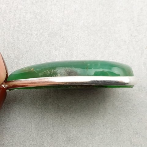 Chrysoprase pendant 31x19 mm no. 30 Chrysoprase pendant 31x19 mm no. 30