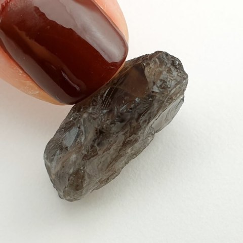 Kwarc dymny bryłka z dziurką 19x16 mm nr 29 Kwarc dymny bryłka z dziurką 19x16 mm nr 29