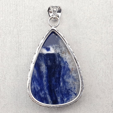 Sodalite pendant 41x29 mm no. 20 Sodalite pendant 41x29 mm no. 20