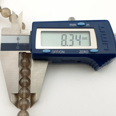 Agat szary kula 8 mm 10 szt Agat szary kula 8 mm 10 szt