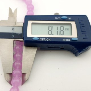 Lilac jade ball 8 mm strand