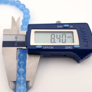 Blue jade ball 8 mm cord