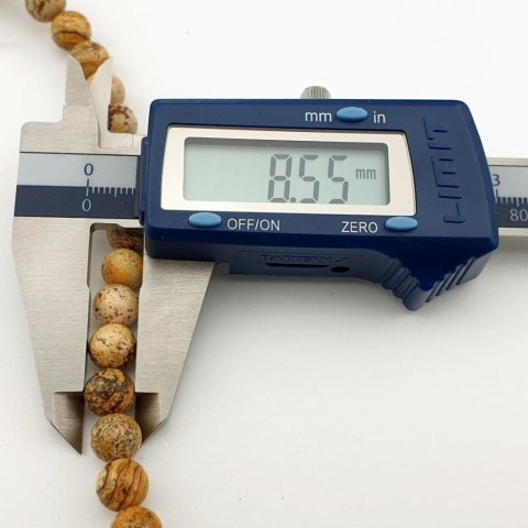 Picture jasper ball 8 mm strand Picture jasper ball 8 mm strand