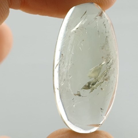 Prasiolite green quartz 3.2x1.6 cm No. 15 Prasiolite green quartz 3.2x1.6 cm No. 15