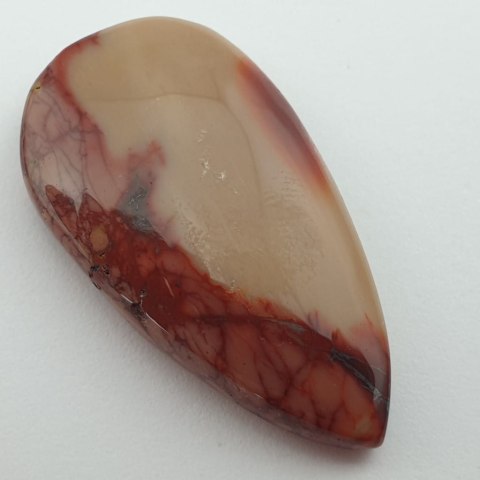 Mokaite, Mokaite cabochon 3.3x1.8 cm no 62 Mokaite, Mokaite cabochon 3.3x1.8 cm no 62