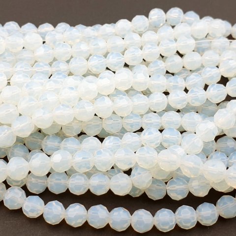 Opalit kula fasetowana 8 mm 10 szt Opalit kula fasetowana 8 mm 10 szt