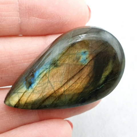 Labradorite cabochon 42x25 mm no. A76 Labradorite cabochon 42x25 mm no. A76